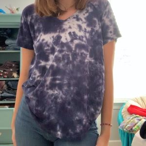 tie dye blue top